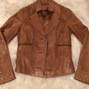 Sheri Bodell - lambskin leather jacket- XS/4